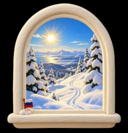 Окно на снежный Сахалин